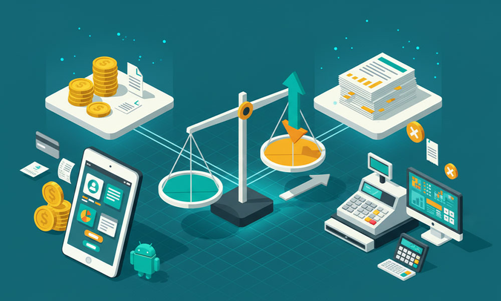 تفاوت پوز اندرویدی با صندوق فروشگاهی